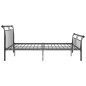 vidaXL Bettgestell Schwarz Metall 180x200 cm vidaXL Bettgestell Schwarz Metall 180x200 cm