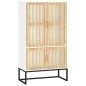 vidaXL Highboard Weiß 70x35x125 cm Holzwerkstoff vidaXL Highboard Weiß 70x35x125 cm Holzwerkstoff