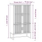 vidaXL Highboard Weiß 70x35x125 cm Holzwerkstoff vidaXL Highboard Weiß 70x35x125 cm Holzwerkstoff