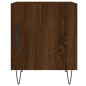 vidaXL Nachttisch Braun Eichen-Optik 40x40x50 cm Holzwerkstoff vidaXL Nachttisch Braun Eichen-Optik 40x40x50 cm Holzwerkstoff