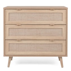 Finori Kommode Bali 03A Sonoma-Eiche und Raffia-Druck