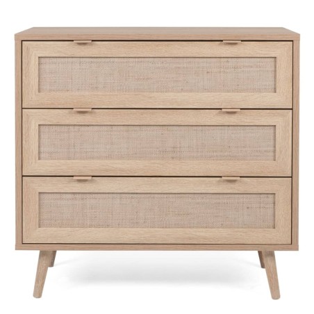Finori Kommode Bali 03A Sonoma-Eiche und Raffia-Druck