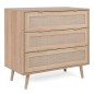 Finori Kommode Bali 03A Sonoma-Eiche und Raffia-Druck Finori Kommode Bali 03A Sonoma-Eiche und Raffia-Druck