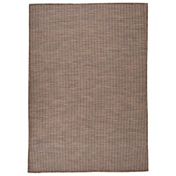 vidaXL Outdoor-Teppich Flachgewebe 160x230 cm Braun