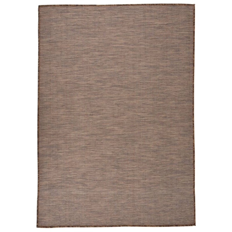 vidaXL Outdoor-Teppich Flachgewebe 160x230 cm Braun vidaXL Outdoor-Teppich Flachgewebe 160x230 cm Braun