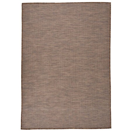 vidaXL Outdoor-Teppich Flachgewebe 160x230 cm Braun