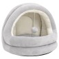 vidaXL Katzenbett 50x50x45 cm Grau und Creme vidaXL Katzenbett 50x50x45 cm Grau und Creme