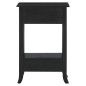 vidaXL Konsolentisch mit Schubladen Schwarz 50x30x75 cm Holz Mahagoni
