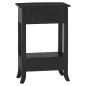 vidaXL Konsolentisch mit Schubladen Schwarz 50x30x75 cm Holz Mahagoni