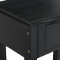 vidaXL Konsolentisch mit Schubladen Schwarz 50x30x75 cm Holz Mahagoni