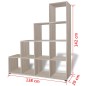 vidaXL Treppenregal Bücherregal 142 cm Eiche vidaXL Treppenregal Bücherregal 142 cm Eiche