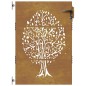vidaXL Gartentor 85x125 cm Cortenstahl Baum-Design vidaXL Gartentor 85x125 cm Cortenstahl Baum-Design