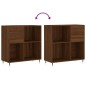 vidaXL Plattenschrank Braun Eichen-Optik 84,5x38x89 cm Holzwerkstoff vidaXL Plattenschrank Braun Eichen-Optik 84,5x38x89 cm Holzwerkstoff