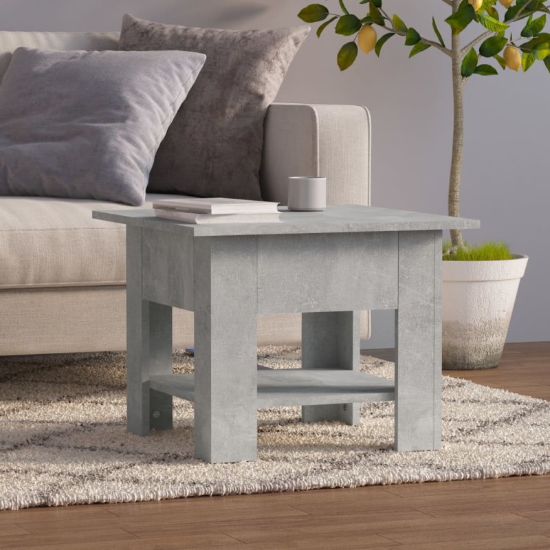 vidaXL Couchtisch Betongrau 55x55x42 cm Holzwerkstoff vidaXL Couchtisch Betongrau 55x55x42 cm Holzwerkstoff