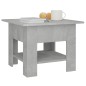 vidaXL Couchtisch Betongrau 55x55x42 cm Holzwerkstoff vidaXL Couchtisch Betongrau 55x55x42 cm Holzwerkstoff