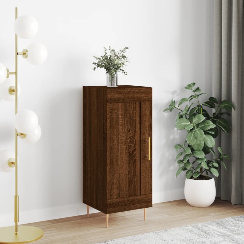 vidaXL Sideboard Braun Eichen-Optik 34,5x34x90 cm Holzwerkstoff vidaXL Sideboard Braun Eichen-Optik 34,5x34x90 cm Holzwerkstoff