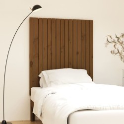 vidaXL Wand-Kopfteil Honigbraun 95,5x3x110 cm Massivholz Kiefer