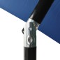 vidaXL Sonnenschirm mit Aluminium-Mast 3-lagig Azurblau 2 m vidaXL Sonnenschirm mit Aluminium-Mast 3-lagig Azurblau 2 m