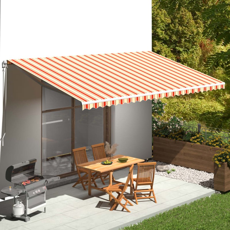 vidaXL Markisenbespannung Gelb und Orange 6x3,5 m vidaXL Markisenbespannung Gelb und Orange 6x3,5 m