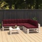 Palettensofa-Auflagen 7 Stk. Weinrot Palettensofa-Auflagen 7 Stk. Weinrot