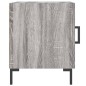 vidaXL Nachttisch Grau Sonoma 40x40x50 cm Holzwerkstoff vidaXL Nachttisch Grau Sonoma 40x40x50 cm Holzwerkstoff