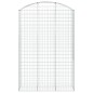 vidaXL Gabione mit Hochbogen 150x50x220/240 cm Verzinktes Eisen vidaXL Gabione mit Hochbogen 150x50x220/240 cm Verzinktes Eisen