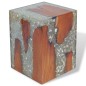 vidaXL Hocker Teak Massivholz und Harz vidaXL Hocker Teak Massivholz und Harz