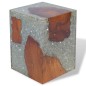 vidaXL Hocker Teak Massivholz und Harz vidaXL Hocker Teak Massivholz und Harz