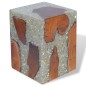 vidaXL Hocker Teak Massivholz und Harz vidaXL Hocker Teak Massivholz und Harz