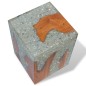 vidaXL Hocker Teak Massivholz und Harz vidaXL Hocker Teak Massivholz und Harz