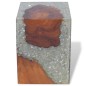 vidaXL Hocker Teak Massivholz und Harz vidaXL Hocker Teak Massivholz und Harz
