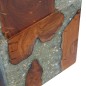 vidaXL Hocker Teak Massivholz und Harz vidaXL Hocker Teak Massivholz und Harz