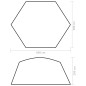 vidaXL Pool-Zelt Stoff 660x580x250 cm Gelb vidaXL Pool-Zelt Stoff 660x580x250 cm Gelb