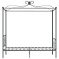 vidaXL Himmelbett-Gestell Grau Metall 100 x 200 cm vidaXL Himmelbett-Gestell Grau Metall 100 x 200 cm