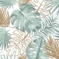 DUTCH WALLCOVERINGS Tapete Fensterblatt-Motiv Grün DUTCH WALLCOVERINGS Tapete Fensterblatt-Motiv Grün