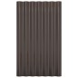 vidaXL Dachpaneele 12 Stk. Pulverbeschichteter Stahl Braun 60x36 cm vidaXL Dachpaneele 12 Stk. Pulverbeschichteter Stahl Braun 60x36 cm