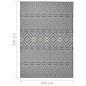 vidaXL Outdoor-Teppich Flachgewebe 160x230 cm Blau Gestreift vidaXL Outdoor-Teppich Flachgewebe 160x230 cm Blau Gestreift
