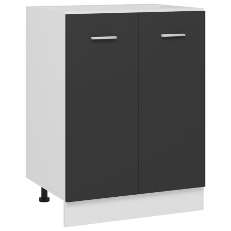 vidaXL Unterschrank Grau 60x46x81,5 cm Holzwerkstoff