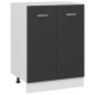 vidaXL Unterschrank Grau 60x46x81,5 cm Holzwerkstoff vidaXL Unterschrank Grau 60x46x81,5 cm Holzwerkstoff