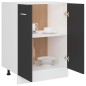 vidaXL Unterschrank Grau 60x46x81,5 cm Holzwerkstoff vidaXL Unterschrank Grau 60x46x81,5 cm Holzwerkstoff