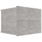 vidaXL Nachttisch Betongrau 40x30x30 cm Holzwerkstoff vidaXL Nachttisch Betongrau 40x30x30 cm Holzwerkstoff