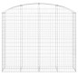 vidaXL Gabione mit Hochbogen 200x50x160/180 cm Verzinktes Eisen vidaXL Gabione mit Hochbogen 200x50x160/180 cm Verzinktes Eisen