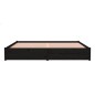 vidaXL Massivholzbett Schwarz 200x200 cm vidaXL Massivholzbett Schwarz 200x200 cm