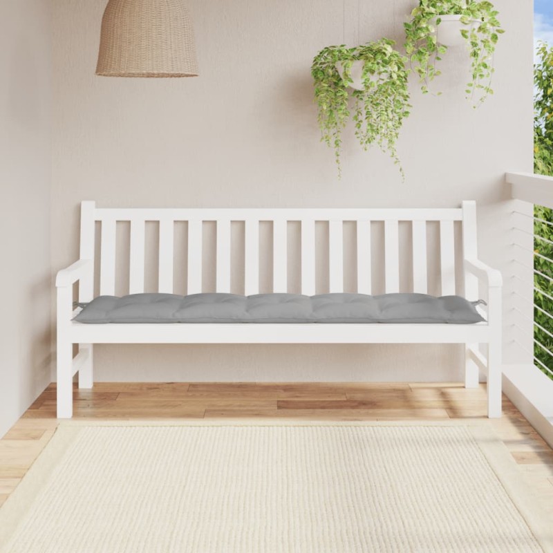 Gartenbank-Auflage Grau 180x50x7 cm Oxford-Gewebe Gartenbank-Auflage Grau 180x50x7 cm Oxford-Gewebe