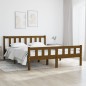 vidaXL Massivholzbett Honigbraun 135x190 cm vidaXL Massivholzbett Honigbraun 135x190 cm