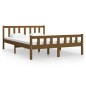 vidaXL Massivholzbett Honigbraun 135x190 cm vidaXL Massivholzbett Honigbraun 135x190 cm