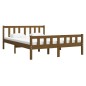 vidaXL Massivholzbett Honigbraun 135x190 cm vidaXL Massivholzbett Honigbraun 135x190 cm