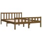 vidaXL Massivholzbett Honigbraun 135x190 cm vidaXL Massivholzbett Honigbraun 135x190 cm