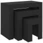 vidaXL Satztische 3-tlg. Schwarz Holzwerkstoff vidaXL Satztische 3-tlg. Schwarz Holzwerkstoff