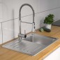 SCHÜTTE Spültischarmatur mit Spiralfeder CORNWALL Niederdruck Chrome SCHÜTTE Spültischarmatur mit Spiralfeder CORNWALL Niederdruck Chrome